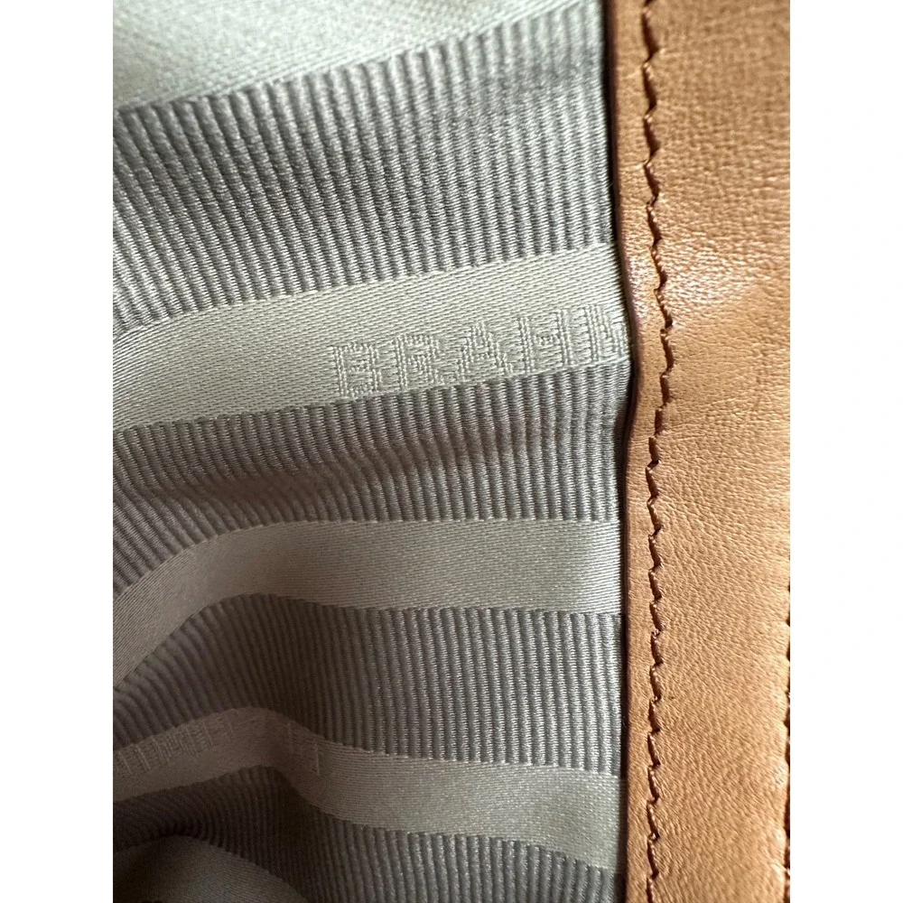Brahmin Womens Delaney Tote Bag FLAWS Large Tan Charleston Leather Crossbody
